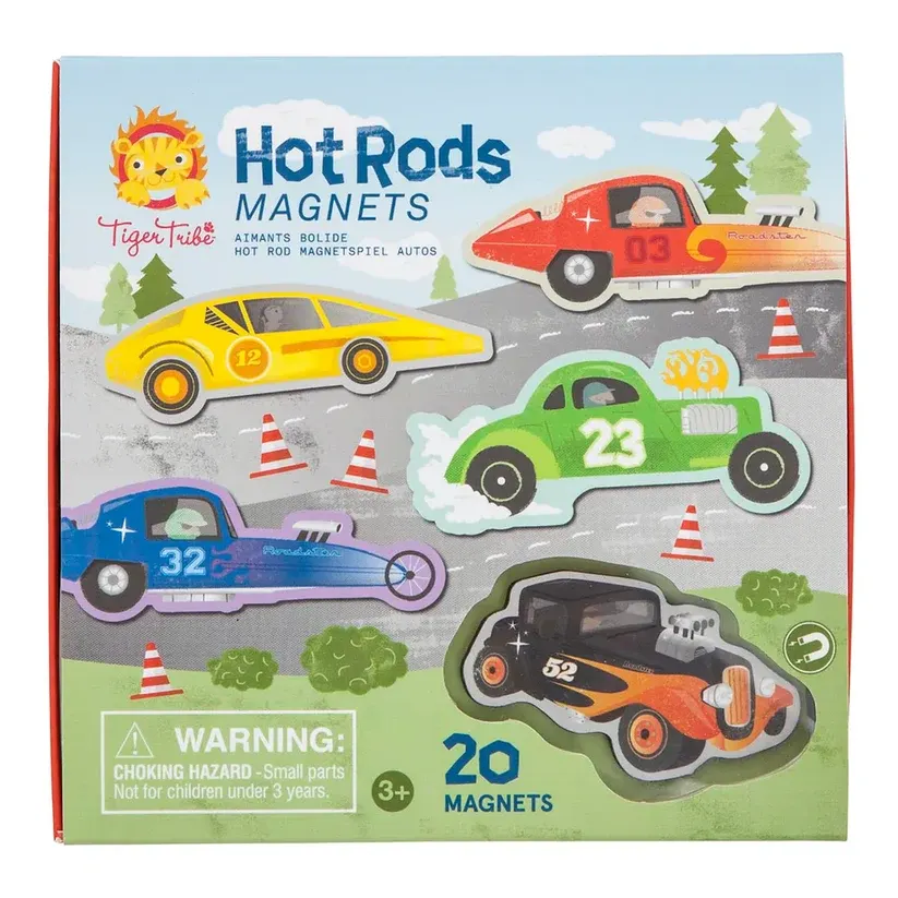 Tiger Tribe- Hot Rod Car magnets